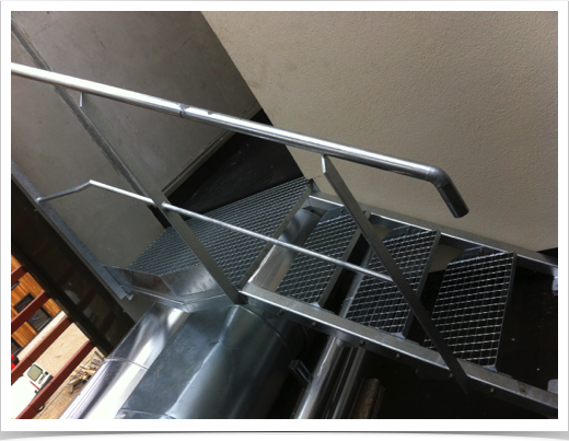 Escalier d'accès